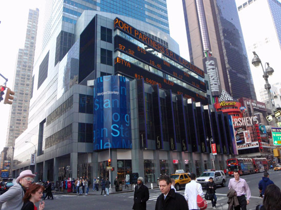 Times SquareにあるMorgan Stanley本社